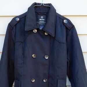 WANTDO Women's Black Double-Breasted Winter Coat Size XL